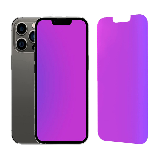 Privacy Screen Protector 6.7 Inch Display for iphone 12 13 14 Gradient Colorful Anti Spy Anti Blue Light HD Screen Protector