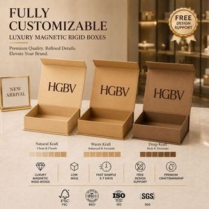 Boîtes en papier personnalisées CRD avec logo, fermeture magnétique rigide, pliables, emballage de luxe pour articles de bijouterie de haute qualité - Product Image 4