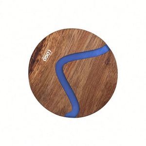 Sous-verres personnalisés en bois et résine : Tapis à boissons sur mesure pour cadeaux et promotions - Style nordique - Product Image 1