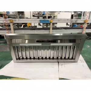 Hotte de restaurant électrique en acier inoxydable de 48 pouces, 1800 CFM, avec filtre déflecteur, télécommande, écran LED tactile et 3 vitesses - Product Image 1