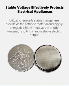 CR2032 Lithium Coin Battery - High-Capacity for Motherboard & Electronic Scale 200mAh Wholesale Sales - Product Image 4