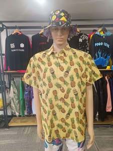 Camisas de lino y algodón para <span class=keywords><strong>hombre</strong></span> superventas, camisa de <span class=keywords><strong>playa</strong></span> informal de manga corta con botones, calidad superior Oem personalizada - Product Image 3