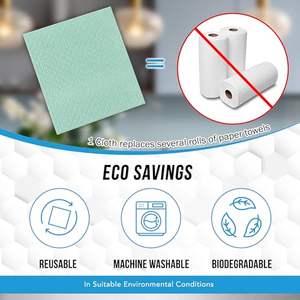 Paños de Cocina Suecos Biodegradables Impresos Personalizados para Limpieza de Cocina, Proveedor Mayorista de Paños de Cocina Suecos Reutilizables - Product Image 4