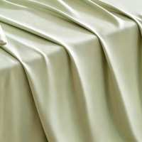 Ensemble de draps 3 pièces en fibre de bambou massif personnalisé OEM, écologique, rafraîchissant, 300 fils, hypoallergénique, avec logo et couleur personnalisés, literie d'été