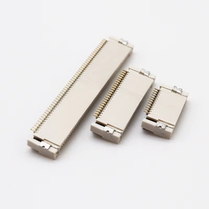 0.5mm Pitch ffc/FPC kết nối phía trước chèn & phía sau khóa mềm hàng ổ cắm 2.0mm Chiều cao 4/12/40/60p tùy chọn - Product Image 3