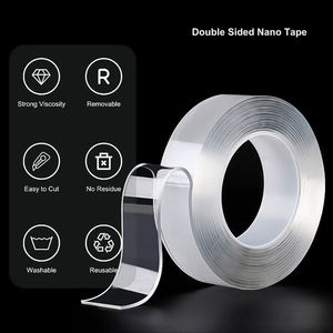 Bande adhésive amovible, lavable, forte, ruban adhésif acrylique à coller sur les murs, adhésif en silicone double face, ruban nano adhésif - Product Image 1