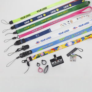 Customized LOGO Color Printed Mobile Phone Lanyard Wrist Rope Industrial Card Holder Lanyard Promotional Gift