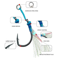 Leurre métallique de jigging vertical Slow Flutter 80g 130g pour pêche en haute mer, leurre lumineux en plomb pour thon, saumon, amberjack et pêche en rivière