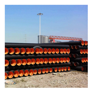 Tubería Corrugada de Doble Pared de HDPE de Material Nuevo, 500mm 600mm Sn6 800mm Dn1000 1200mm Sn8, <span class=keywords><strong>Precio</strong></span> para <span class=keywords><strong>Drenaje</strong></span> de 2500mm - Product Image 1