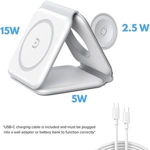 <span class=keywords><strong>Cargador</strong></span> de muelle de viaje de 15W 3 en 1 <span class=keywords><strong>cargador</strong></span> inalámbrico magnético portátil plegable para Vivo Xiaomi Huawei <span class=keywords><strong>Redmi</strong></span> Samsung Oppo Compatible - Product Image 3