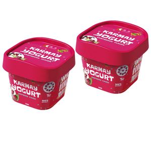 Vaso de yogur de plástico con tapa y cuchara incluida, 4 onzas (125 ml), vaso cuadrado de PP para delicateses, mini vaso de yogur, vaso para envasado con diseño de etiquetado en molde. - Product Image 1