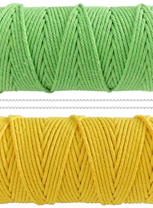 Cordon en Fil de <span class=keywords><strong>Macramé</strong></span> et Crochet 100 % <span class=keywords><strong>Coton</strong></span> 3 mm Longueur Personnalisée pour Artisanat, Suspensions Murales, Sacs, Chaussures, Tapis – Corde <span class=keywords><strong>Macramé</strong></span> Tressée et Torsadée - Product Image 3