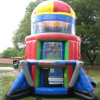 GMY Gonflables Fun Airborne Adventure Parachute Ride Sport Game Gonflable Rocker Bouncer pour Enfants et Adultes