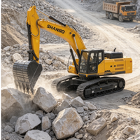 Excavatrice sur chenilles de 33 tonnes, grande capacité de godet, pour les projets miniers, les carrières et les travaux de terrassement