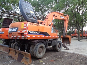 Doosan รถขุด DH150ใช้แล้ว DH140 DH210 DH210W-7 21ton รถขุดล้อสำหรับขายในเซี่ยงไฮ้ประเทศจีน - Product Image 3