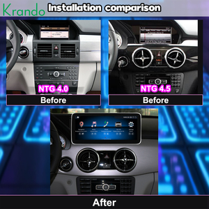 Radio de Coche Krando de 10.25 Pulgadas con Sistema Android para <span class=keywords><strong>Mercedes</strong></span> BENZ <span class=keywords><strong>GLK</strong></span> X204 2008-<span class=keywords><strong>2016</strong></span>, Unidad Principal Multimedia para Coche, Carplay Inalámbrico, WIFI 5G - Product Image 4