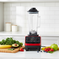 Blender Rumah Tangga Tugas Berat Pembuat Smoothie Elektrik Penghancur Es Pengolah Makanan Bayi 6 Mata Pisau 800W 2L Mixer Grinder