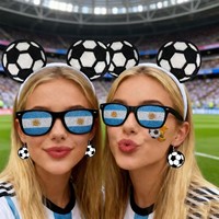 Heißer Verkauf Fußball-Fan-Kollektion: Haarschmuck, Ohrringe, Brillen & Fußball-Party-Zubehör