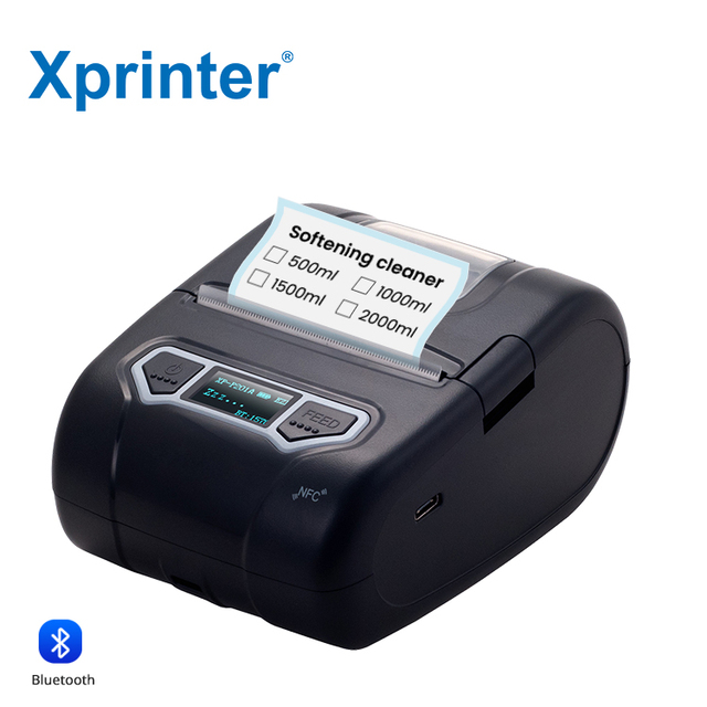 Xprinter XP-P201A 2 Inch Portable Mini Label Printer 58mm Wireless Blue Tooth Mobile Thermal Label Printer