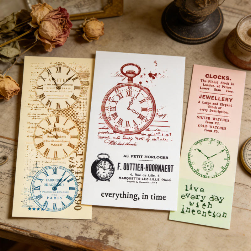 1-Piece Stamp Set Transparent Vintage Background Basic Stamps for ...