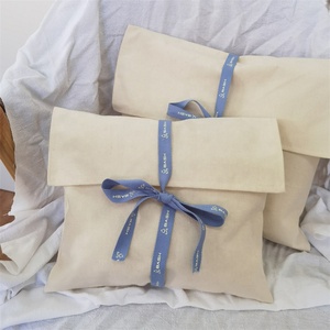 BSCI Hot Sale Large Organic Cotton Muslin <b>Envelope</b> Bag Pouch for Handbag Custom Logo Printed Cotton <b>Envelope</b> Dust <b>Gift</b> Bag - Product Image 1
