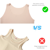 Chaleco sin costuras de nailon con control firme, unisex, tipo top sin mangas, con etiqueta sin coser y embalaje personalizado, fabricado por OEM.