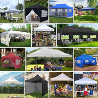 Tente de réception pliante 3x6m (10x20ft) pour extérieur, chapiteau commercial, auvent de fête, tentes robustes pour événements