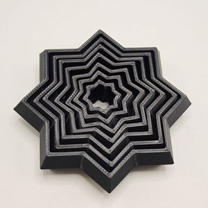 2026 Modèle d'étoile sensorielle 3D imprimée en 3D, Illusion d'optique, Ornements hexagonaux en spirale tourbillonnante, Jeu de société anti-stress - Product Image 4
