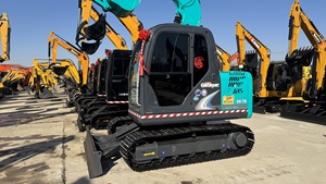 Excavadora Kobelco SK75 de segunda mano en buen estado, pocas horas de trabajo, miniexcavadora de 7 toneladas, usada, modelos SK75-8 y SK75 en stock, entrega rápida. - Product Image 5