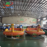 Aufblasbares Enten-Sofa für 5 Personen, aufblasbares schwimmendes UFO-Sofa für Wasserspiele zum günstigen Preis