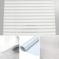 Film décoratif givré opaque en PET pour vitres, protection de la vie privée, auto-adhésif, adhérence statique, pour fenêtres de maison et de bureau - Design contemporain