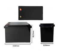 Nouveau boîtier en plastique ABS détachable ES12-180C boîte vide pour batterie au lithium 12V 180Ah 200Ah 280Ah boîtier supérieur amovible avec vis