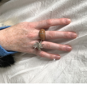 New Arrival French Style Retro Enamel Wide <b>Ring</b> for Women | <b>Adjustable</b> <b>Size</b> Luxury Design - Product Image 3