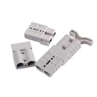 Connecteur d'alimentation à courant élevé 50A 600V avec contact en cuivre et boîtier en nylon