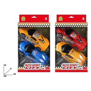Auto Sport City, Juego de 2 Autos de Juguete de Fricción, Escala 1:32, Vehículos de Carreras de Plástico para Niños de 5 a 7 Años, Unisex - Product Image 2