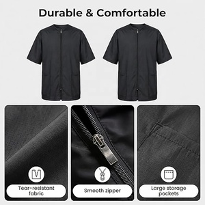 Bata de Peluquería Canina Impermeable de Alta Calidad con LOGO Personalizado, Unisex, Antiestática, con Cremallera Completa, Chaqueta para Barberos y <span class=keywords><strong>Peluqueros</strong></span>, Hombres y Mujeres - Product Image 2