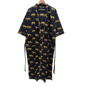 Kimono de Algodón con Estampado Animal y Floral de Alta Calidad, Estampado Indio, Ropa de Estar Suave y Transpirable, Vestido de Verano, Precio al por Mayor - Product Image 1