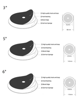 Tampons de polissage et de lustrage en éponge de haute qualité OEM Surface plane 100 grains Compatible avec les meuleuses d'angle pour le detailing automobile et la polisseuse