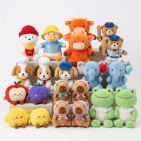 Juguetes de Peluche de Animales Kawaii de 8 Pulgadas al por Mayor, Peluches Personalizados de Panda, Perro, Conejo, Elefante y Frutas para Regalos