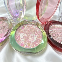 Palette de fards à paupières pressés véganes à marque privée, illuminateur multicolore scintillant, longue tenue, poudre illuminatrice pour les yeux
