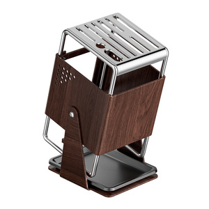 Support rotatif pour couteaux de cuisine personnalisé en acier inoxydable, multifonctionnel, avec égouttoir pour ustensiles de cuisine - Product Image 4
