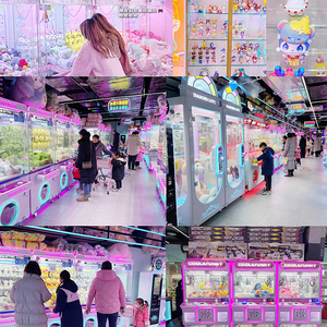 เครื่องคีบตุ๊กตาขนาดใหญ่แบบโปร่งใส มองเห็นได้รอบด้าน ใช้เหรียญ สำหรับห้างสรรพสินค้าและสถานที่ทันสมัย - Product Image 5