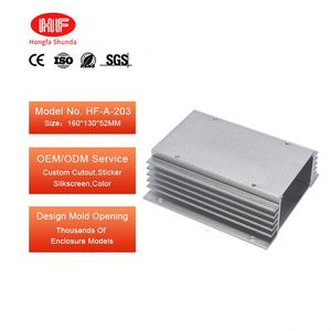 Anodized Aluminum Extrusion <b>Enclosure</b> Instrument Case Customization Wall Mount Metal Split Body Electric Amplifier Housing - Product Image 1