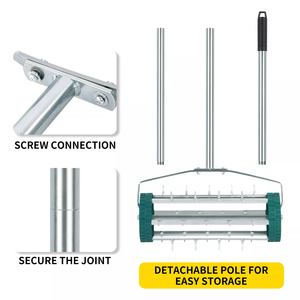 Winslow & Ross – tube en acier épais, aérateur <span class=keywords><strong>de</strong></span> <span class=keywords><strong>pelouse</strong></span> remorquable, <span class=keywords><strong>prix</strong></span> <span class=keywords><strong>de</strong></span> pointe, <span class=keywords><strong>rouleau</strong></span> d'aérateur <span class=keywords><strong>de</strong></span> jardin et <span class=keywords><strong>de</strong></span> cour avec poteau détachable - Product Image 6