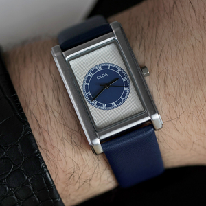 Reloj cuadrado azul personalizable CILOA para hombre, moderno, nuevo estilo, de alta calidad, regalo de lujo, reloj de cuarzo impermeable para hombre. - Product Image 2