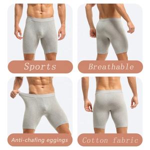 Wholesale Custom LOGO High Quality Elastic Boxer Shorts Waist Logo Classic Solid Cotton Boxers <strong>Men's</strong> OEM/ODM Boxer Para Hombre - Product Image 3