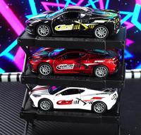 Coche de Juguete de Metal a Escala 1:32, Modelo de Coche de Carreras de Aleación, Simulación de Coche de Carreras, Puerta Abatible, Regalo Promocional para Niños