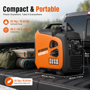 Générateur Inverter Portable Silencieux à Essence 3.3kW 3000W 4.13kVA Prix Usine, Pointe de Puissance 4300W pour Électronique Sensible et Usage Domestique - Product Image 6