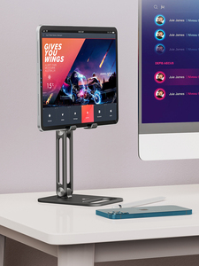 360 Degree Adjustable Height Universal Desk Stand Foldable Mobile Phone <strong>Holder</strong> for iPhone &amp; <strong>iPad</strong> Use <strong>on</strong> <strong>Bed</strong> - Product Image 5