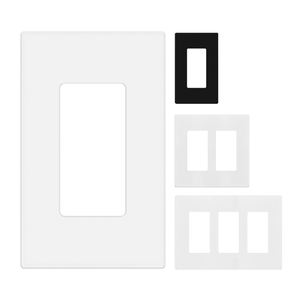 1 गैंग वॉल प्लेट स्क्रूलेस डेकोरेटर वॉल प्लेट चाइल्ड सेफ कवर स्क्रूलेस वॉल प्लेट - Product Image 1